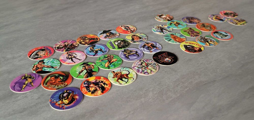 Tazos z Mortal Kombat, stan bdb+ zestaw 34 sztuki