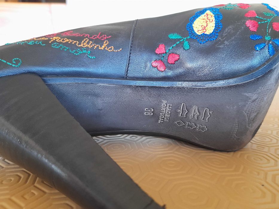 Sapatos Namorarte, Namorar Portugal,  Lencos dos Namorados, tamanho 38