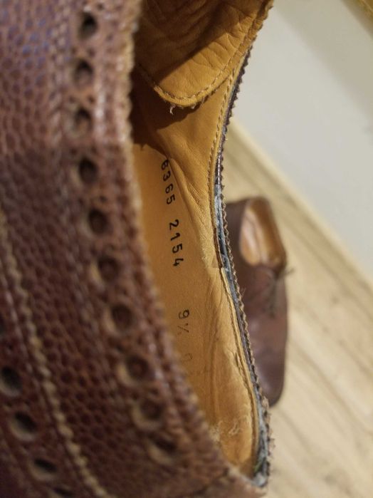 Church's туфлі броги дербі 43 42 uk 9.5 commando vibram ручна робота