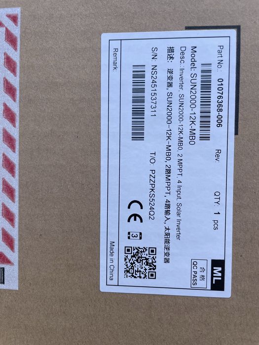 Мережевий  3х фазний інвертор Huawei 12 kwt