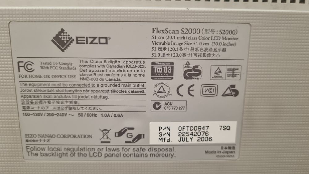 Monitor EIZO FlexScan2000