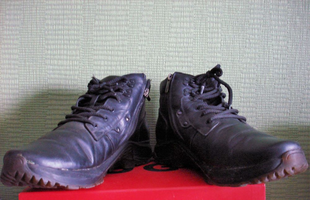 мужские зимние кожаные ботинки Mida EUR 45 стелька 29 см.