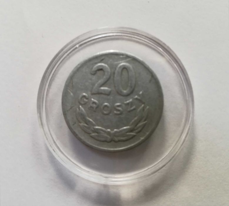 Moneta bez znaku mennicy 20 groszy 1949 rok .