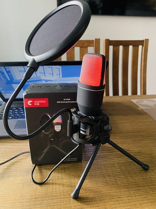RGB мікрофон для пк, ноутбуку
