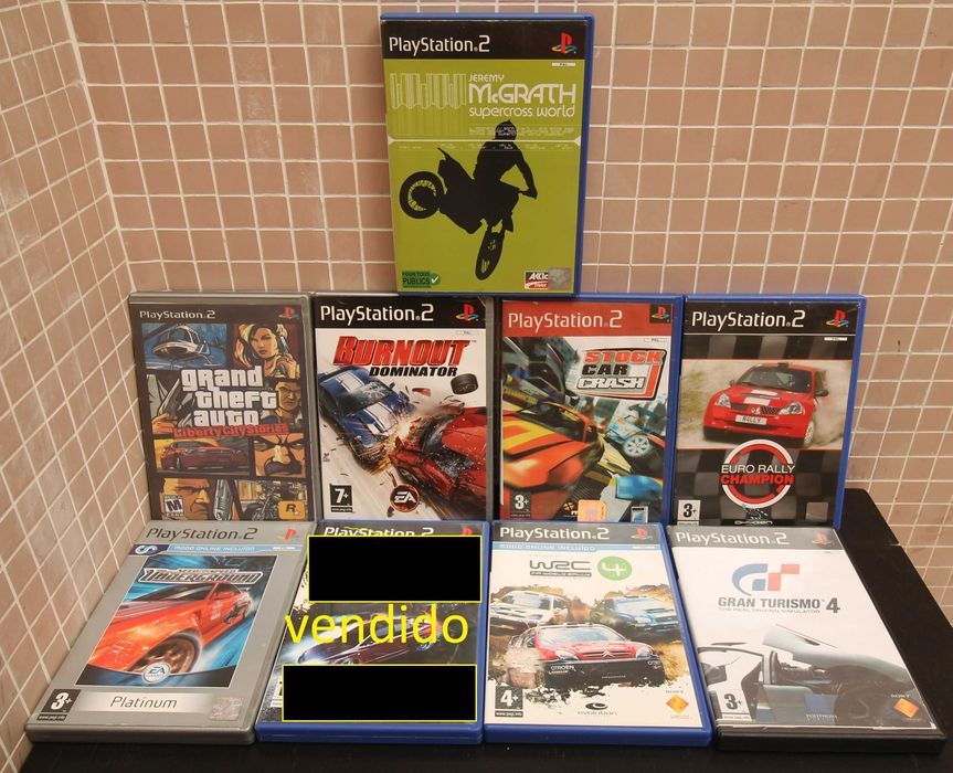 Jogos de videogame  PLAYSTATION 2