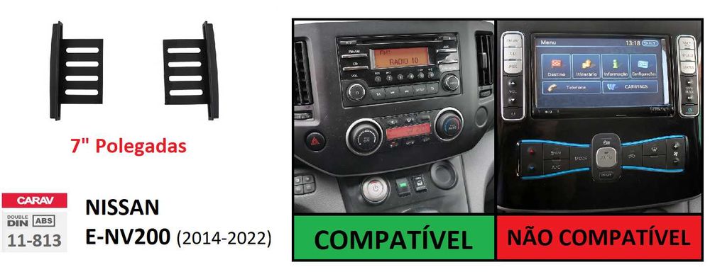 (NOVO) Rádio 2DIN • Nissan NV200 • e-NV200 • NV250 • Android [4+64GB]