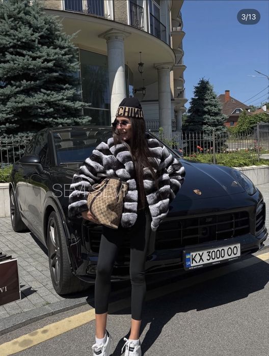 Шуба автоледі під шиншилу