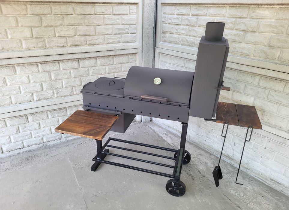 ХИТ! Усиленный! 3/4/5 мм! Мангал Коптильня с Печкой под Казан