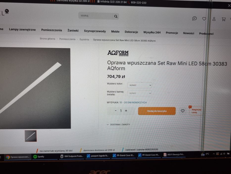 Matryca oryginalna Acer Aspire Nitro VN7 591 15,6 cala