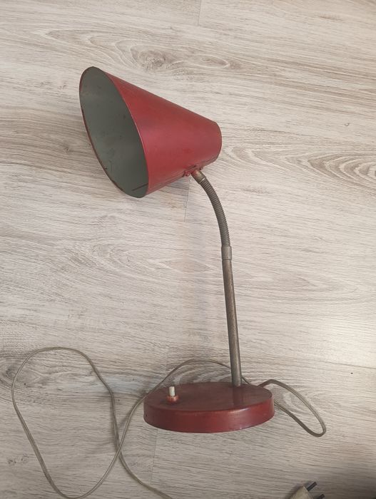 Lampa biurkowa, warsztatowa z PRL