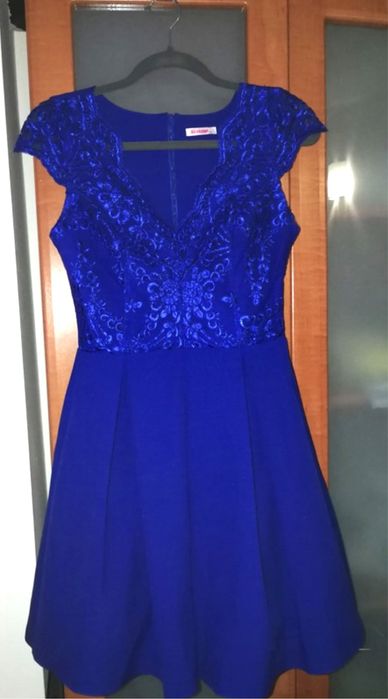 Sukienka chabrowa S/36