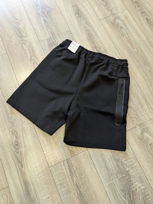 Шорти Найк Тек Фліс Чорні / Nike Tech Fleece / Відправка сьогодні!