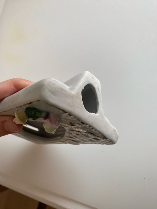 Moldura fotografia louça vintage