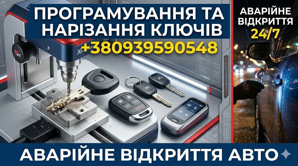 Аварійне відкриття, програмування ключів