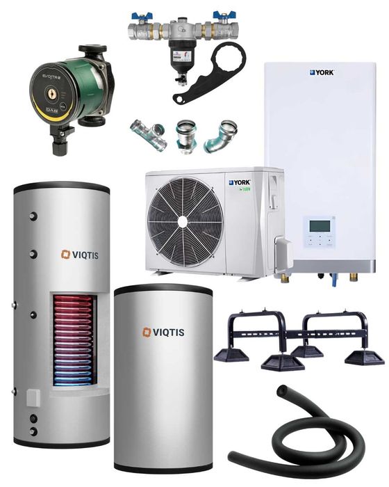 OFERTA MONTAŻU  Pompy ciepła York 12kWSplit +Zbiornik CWU+Bufor+Materiały