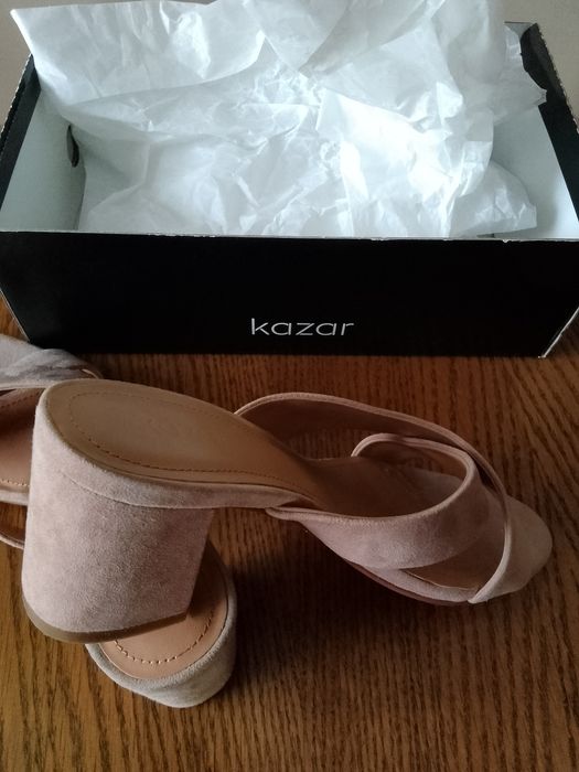 Kazar klapki  37 skóra naturalna nowe