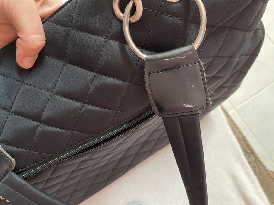 Mala Preta com apliques Miss 60 (usada)