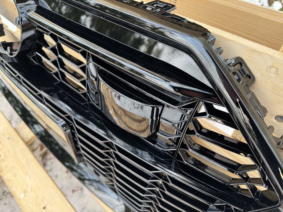 Grill Atrapa Audi A7 C8 18-22 styl RS7 ALL BLACK camera, ACC