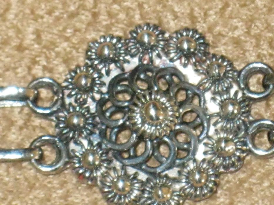 Pulseira Artesanal Prata Maciça de Lei 835`/.. C/Contraste