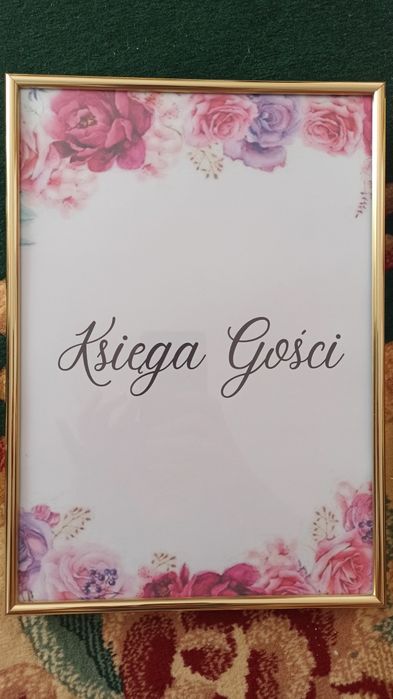 Księga gości, instrukcja instax, mr mrs stojak na lizaki, pudełko na