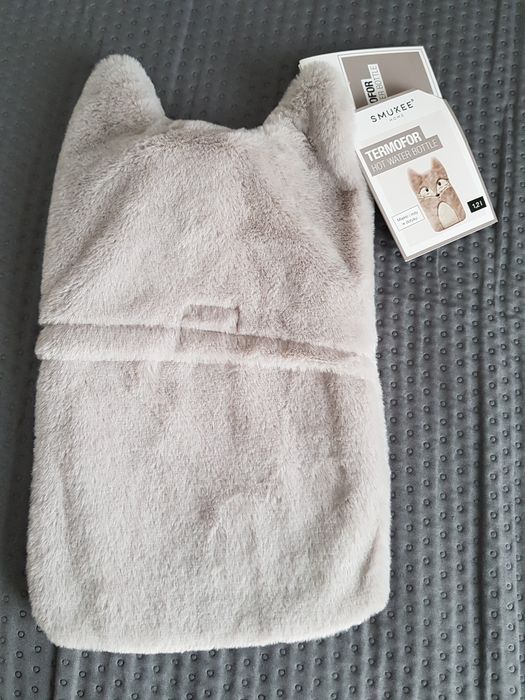 Nowy termofor gumowy lisek ogrzewacz 1200 ml Smukee