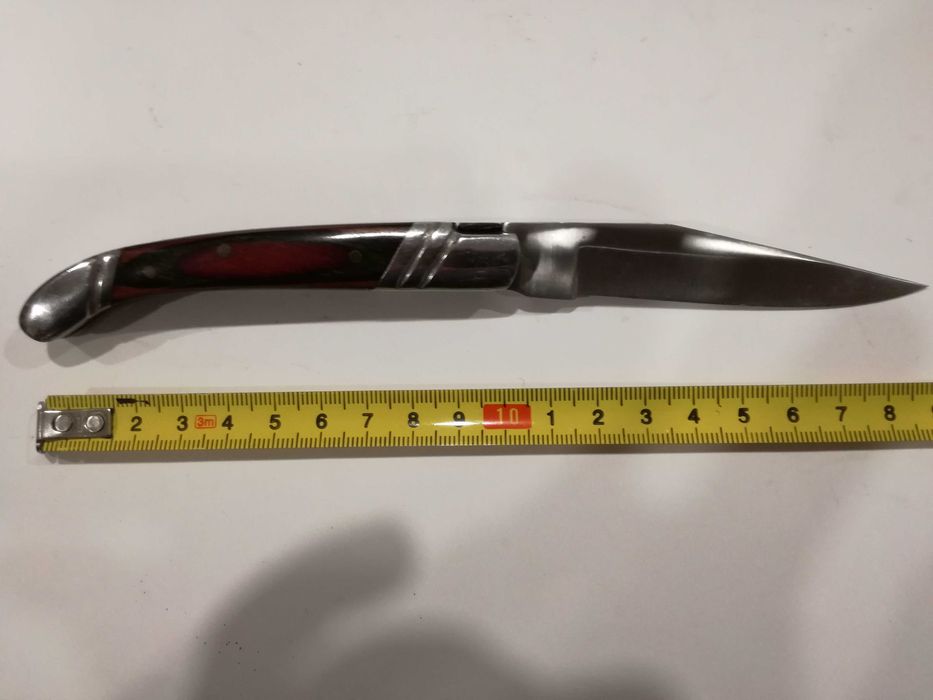 Canivete de Coleção Usado Tipo Laguiole - Cabo Madeira e Metal