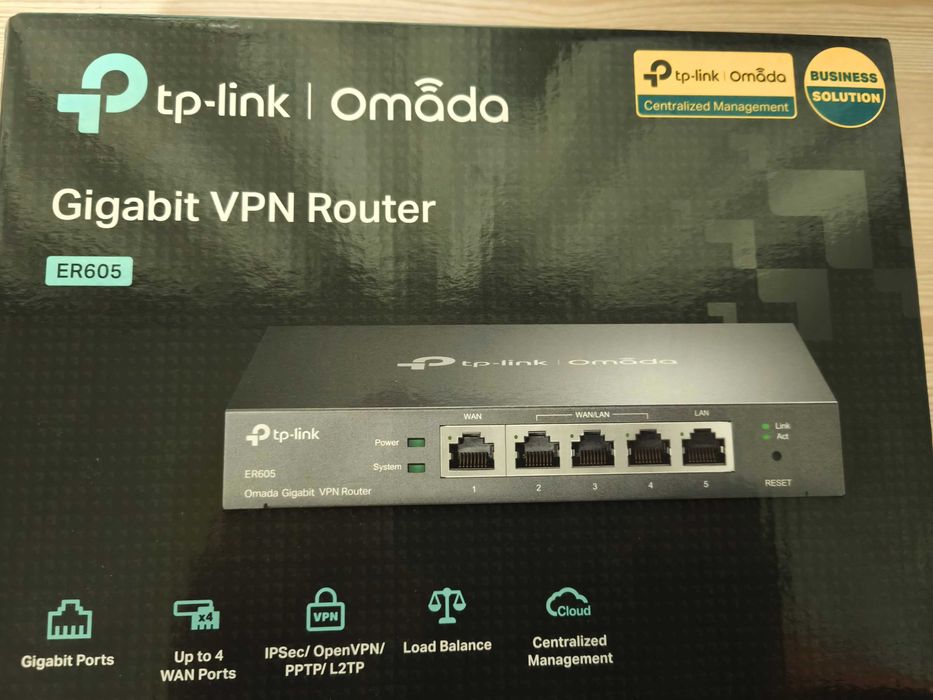 Гигабитный VPN-маршрутизатор Omada TP-Link ER605