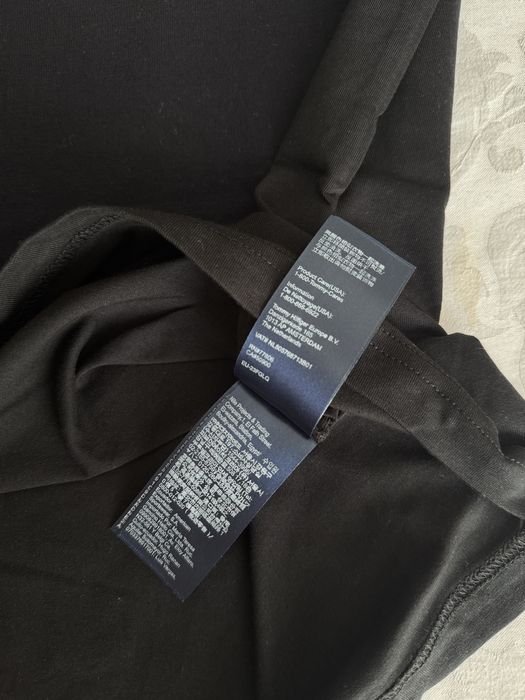 Czarny męski t-shirt Tommy Hilfiger r. XXL logo haftowane