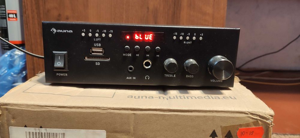 Стереопідсилювач Auna Amp4 BT SE (Bluetooth, USB, SD, пульт)