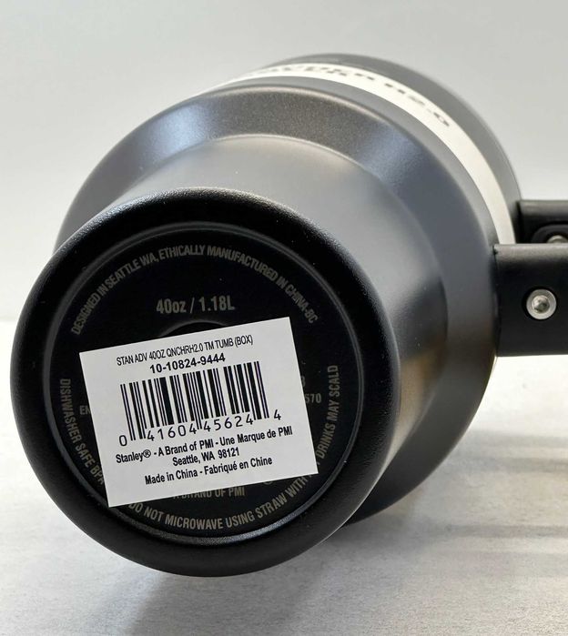 Термокружка Stanley Quencher H2.0 40oz 1.18л чорна оригінал в коробці