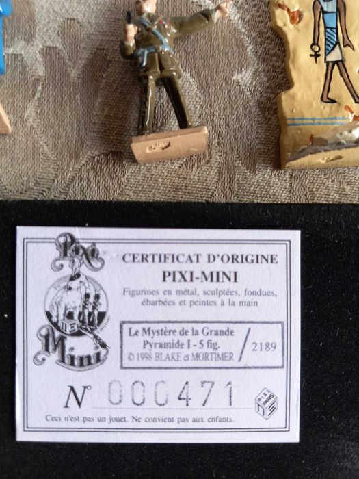 Blake e Mortimer O Mistério da Grande Pirâmide I 5 Figuras PIXI mini