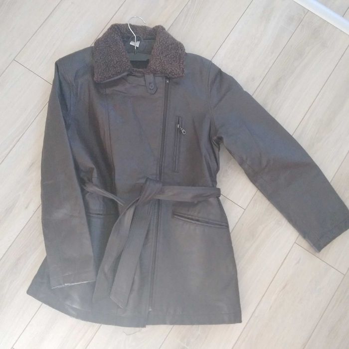 Kurtka damska skórzana ocieplana roz.40/42 Odpinany kołnierz