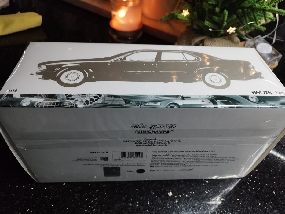 BMW 730i 1986 Minichamps, model skala 1:18