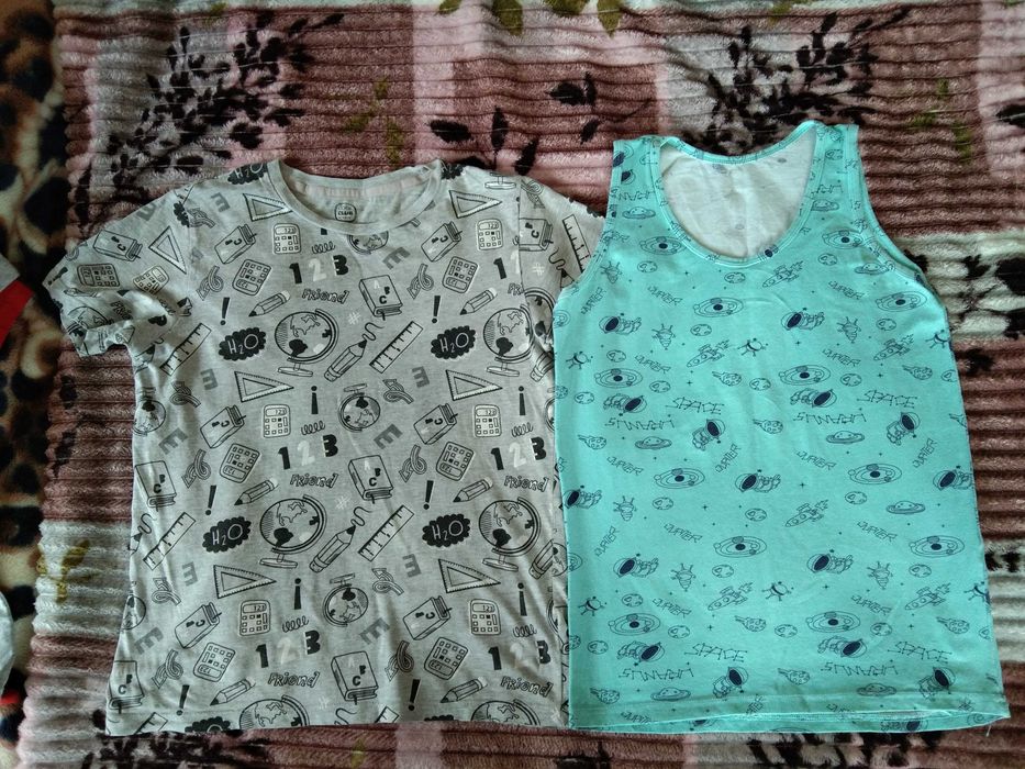 Детские вещи(футболки, майки шорты) б/у на 1-12 лет, р.86-154