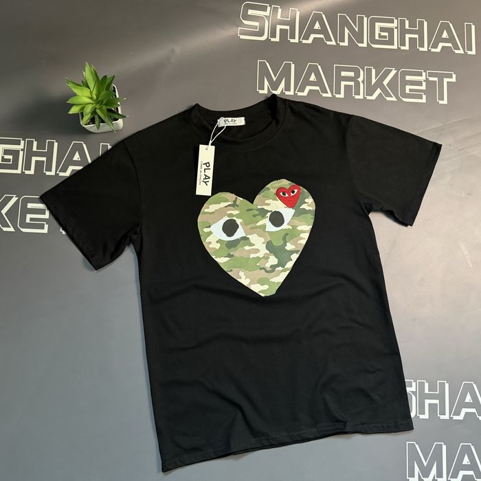 Футболка Play Comme des Garçons Play х Bape Тишка Плей