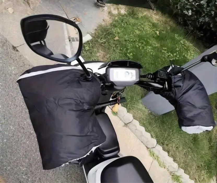 Муфти руля варежки зимові на мото вело рукавиці на хутрі