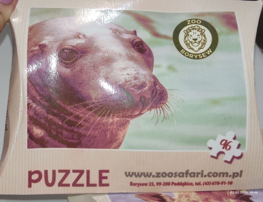 Puzzle 3x 96 elem. Zoo Borysew