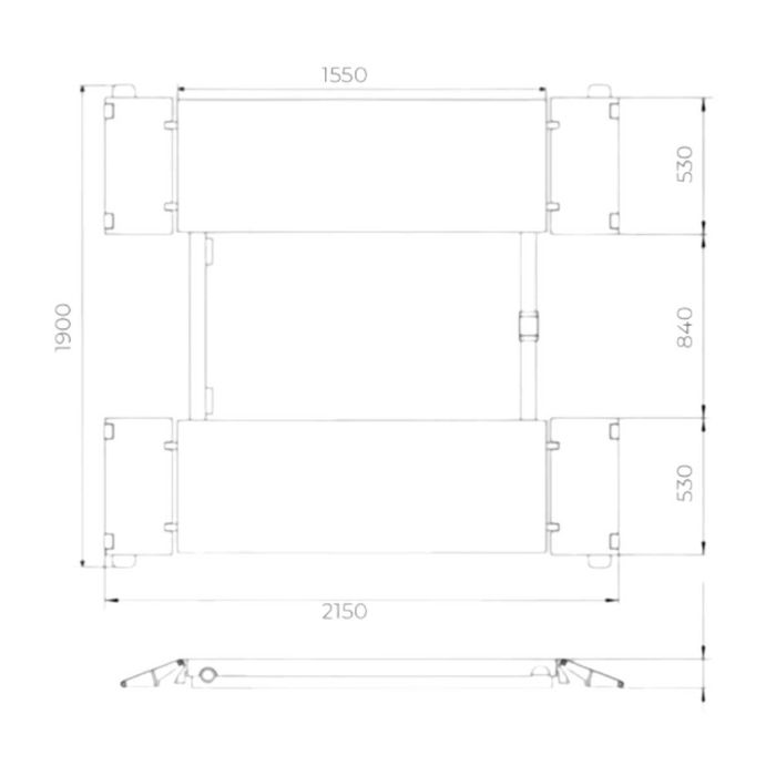 Mobilny podnośnik nożycowy 120cm 3,5T wysoki STX350EN