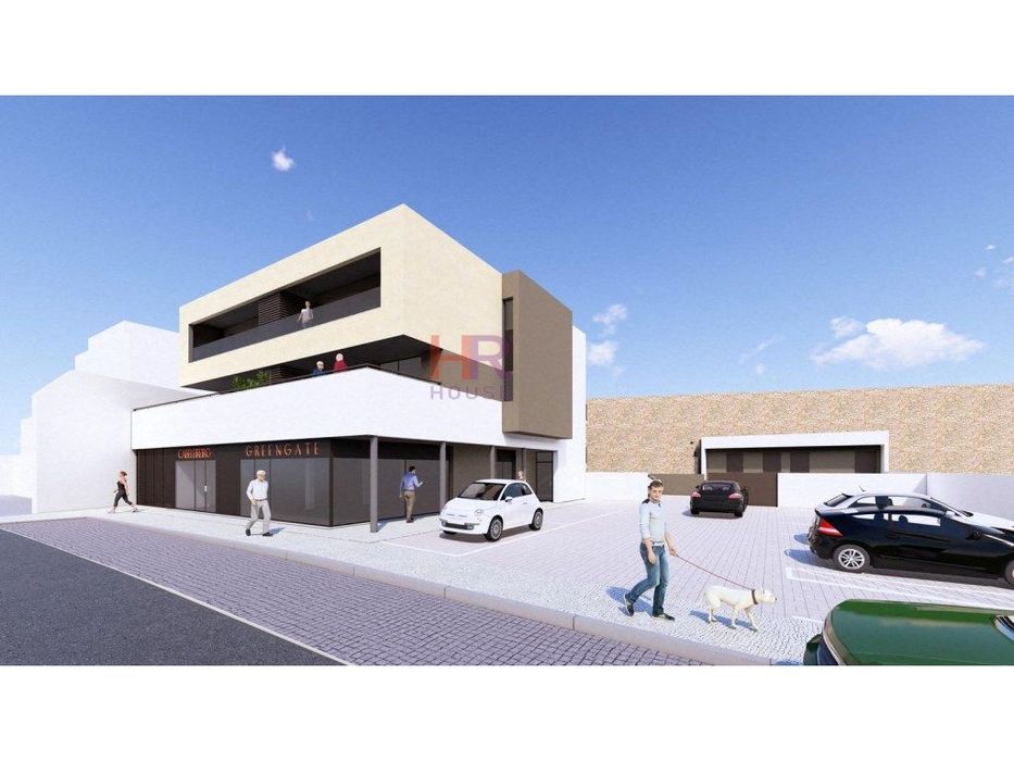 Apartamento T2 contemporâneo em construção, com varandas e vista pa...