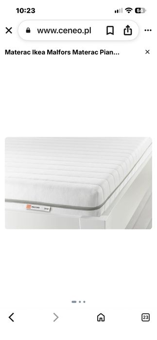Materace piankowe 80*200 Ikea Malfors