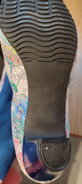 Botki damskie niebieskie