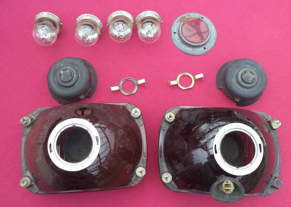 Fiat 126p lampa reflektor Zelmot przednie światło , znaczek FSO Jaguar