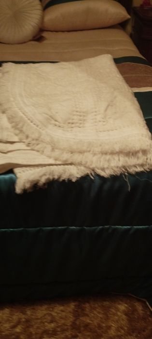 Colcha em lã vintage