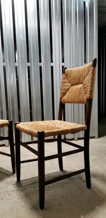 Krzesła insp.Bauche nr 19, proj. Charlotte Perriand, Francja 60'