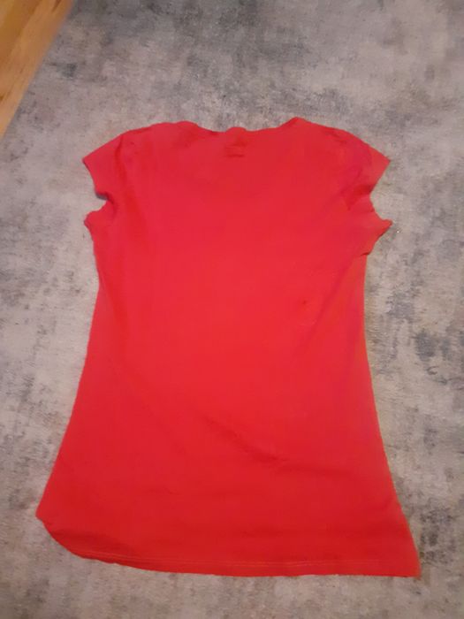 Bluzka czerwona massimo dutti tanio