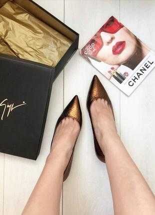 Балетки,туфли-лодочки Zanotti,люкс,оригинал,Италия,новые,низкий каблук