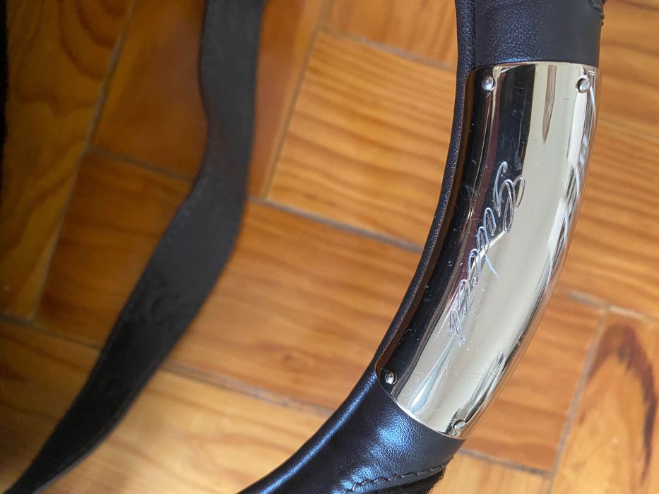 Bolsa/Carteira Gucci em pele poney cor castanho oscuro