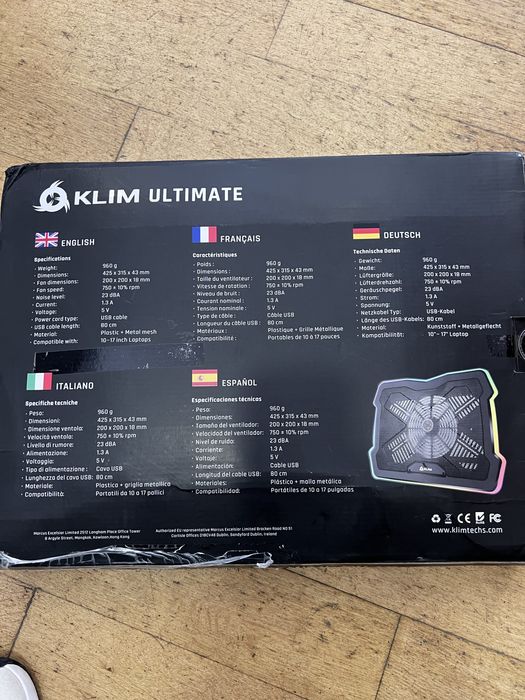Base Refrigeradora Klim Ultimate RGB - NOVO