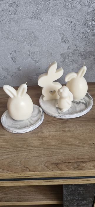 Wielkanocne świece sojowe