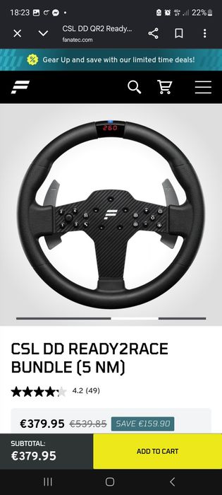 Csl dd ready2race bundle 5nm Fanatec